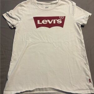 Levi's White and Red Graphic Tee